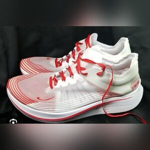 Nike Zoom Fly Sp Sneaker White/university Red Racing Shoes Size 8